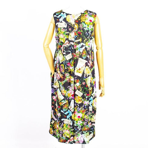 ノースリーブ TUNIC ビスコラピア・オールハピネス ノースリーブネグリジェ クロ 13416-D