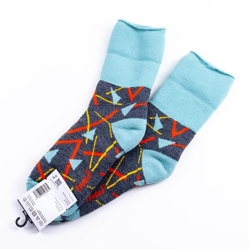 ソックス fromF モコモコソックス ホンカ/アカマツ メルグレー サイズM 36-38 (22.5ー25cm)TV103MMGY