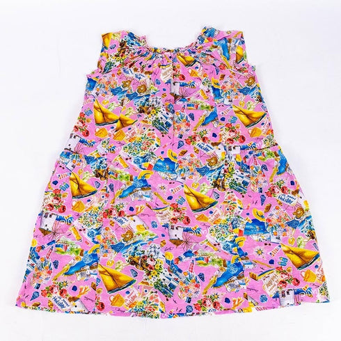 ワンピース TUNIC 80ローンサッカー・フレンチシャーリングワンピース ヨット フリーサイズ ピンク 53044-A