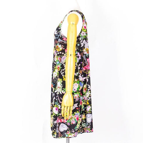 スリップ TUNIC ビスコラピア・リリーフェアリー Aラインスリップ クロ 1565-D