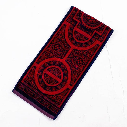 タオル 横浜ナナ 湘南ナナ NANA フェイスタオル ハーフ ドーム柄 紺アカ nn-fth27-O