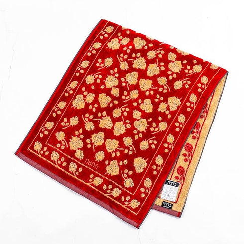 タオル 横浜ナナ 湘南ナナ NANA フェイスタオル ローズ2柄 ベージュクロオレンジ nn-ft26-A