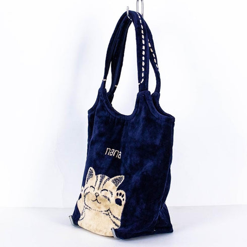 バッグ 横浜ナナ 湘南ナナ NANA ストリートバッグ バンザイネコ 紺ベージュ nn-st9-B