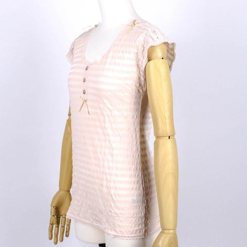 フレンチシャツ 下着 TUNIC【定番】 サッカーボーダー フレンチシャツ ベージュ 9447-C