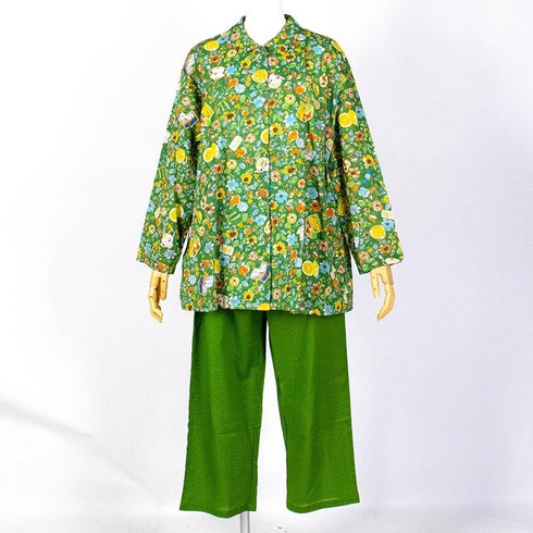 【セール】パジャマ TUNIC 80ローンサッカー・長袖パジャマ レモン フリーサイズ SSS-29094-B