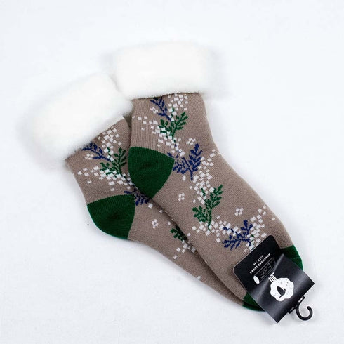 ソックス fromF モコモコソックス ミモーサ/ミモザ ウォームグレー サイズM 36-38 (22.5ー25cm)TV051A