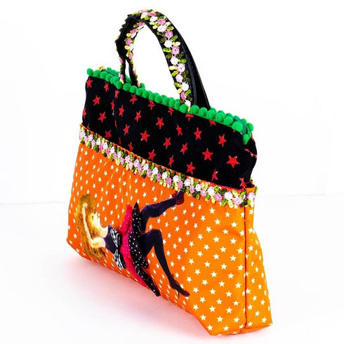 バッグ TUNIC 鴨居キャラ星のダンサーのバッグinBag オレンジ 19282-A