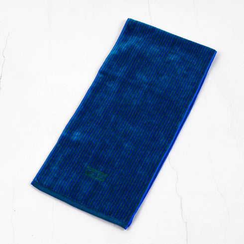 タオル 横浜ナナ 湘南ナナ NANA フェイスタオル ハーフ ストライプ細柄 ブルーグリーン nn-fth39-H