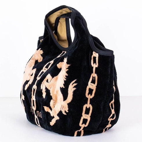 バッグ 横浜ナナ 湘南ナナ NANA Kバッグ ホース クロベージュ nn-k51