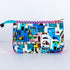 ポーチ TUNIC タフタインクジェットプリント マカロンタウンのツインズポーチ ブルー 18166-B
