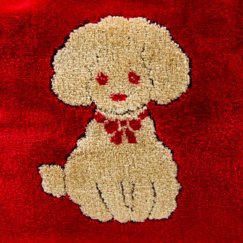 バッグ 横浜ナナ NANA ボストンバッグ中 プードル柄 アカベージュ nn-b-btm45