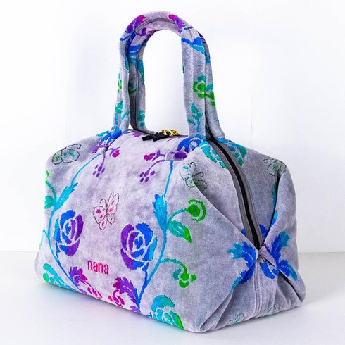 バッグ 横浜ナナ 湘南ナナ NANA ワンデーバッグ ローズパピヨン柄 グレー多色 nn-OD8-A