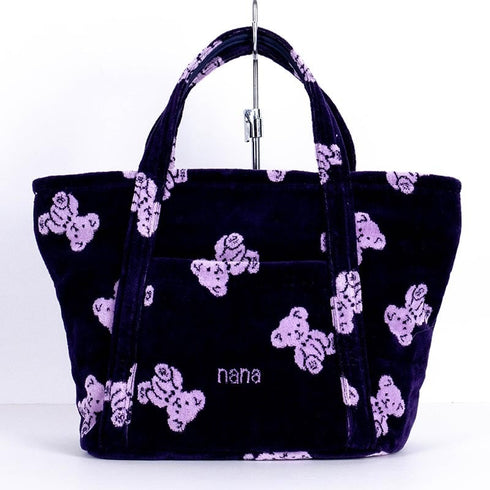 バッグ 横浜ナナ 湘南ナナ NANA トートバッグ小 ナナベア 紺パープル nn-tts9A