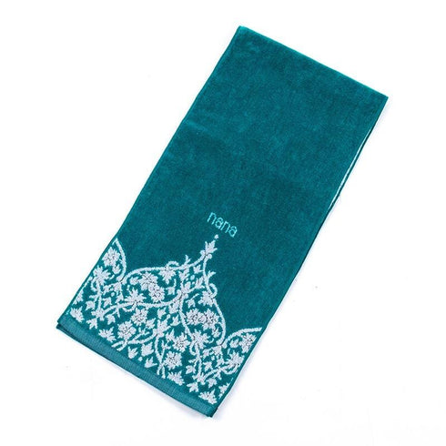 タオル 横浜ナナ 湘南ナナ NANA フェイスタオル ハーフ インディア グリーンシロ nn-fth26-D