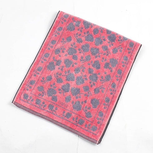 タオル 横浜ナナ 湘南ナナ NANA フェイスタオル ローズ2柄 ピンクグレー nn-ft26-C