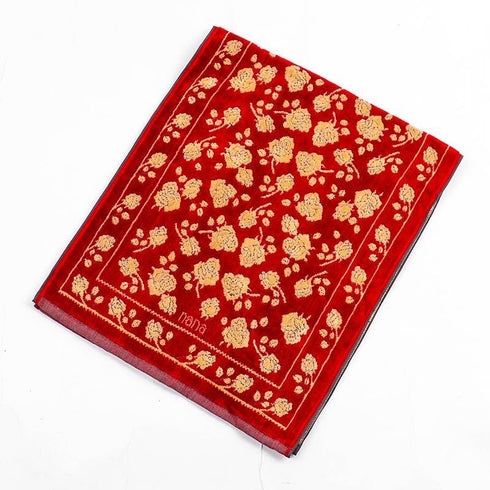 タオル 横浜ナナ 湘南ナナ NANA フェイスタオル ローズ2柄 ベージュクロオレンジ nn-ft26-A