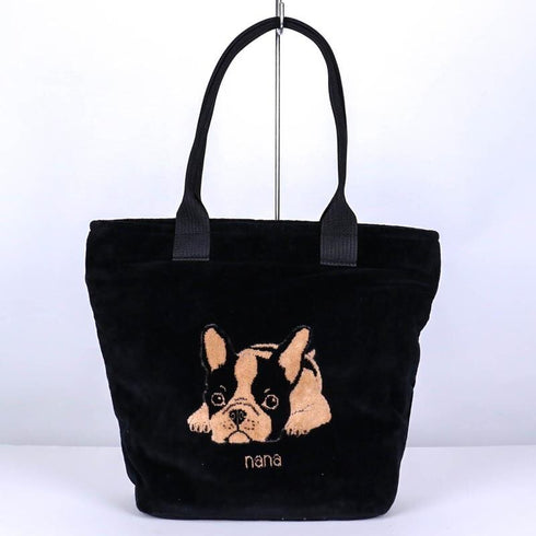 バッグ 横浜ナナ 湘南ナナ NANA ショルダーバッグ フレンチブルドッグ クロベージュ nn-sb7