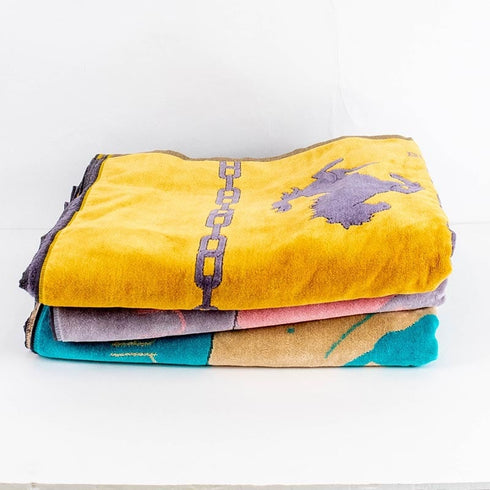 タオル 横浜ナナ NANA バスタオル ホース イエローグレー nn-bast8-A