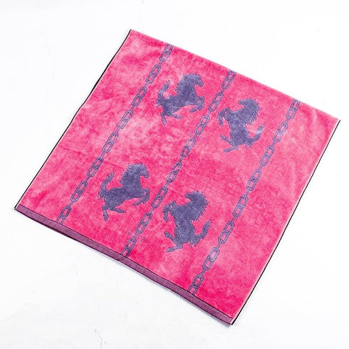 タオル 横浜ナナ NANA バスタオル ホース柄 ピンクグレー nn-bast8-E