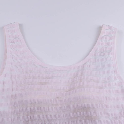 ブラシャツ TUNIC【定番】 サッカーボーダー ブラシャツ ピンク フリーサイズ 9315-B