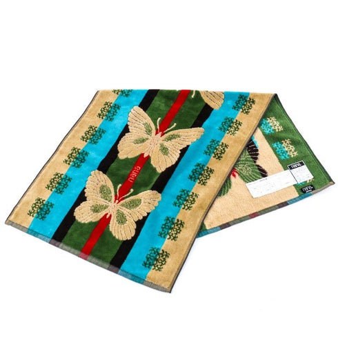 タオル 横浜ナナ NANA フェイスタオル B蝶 ベージュ nn-ft1