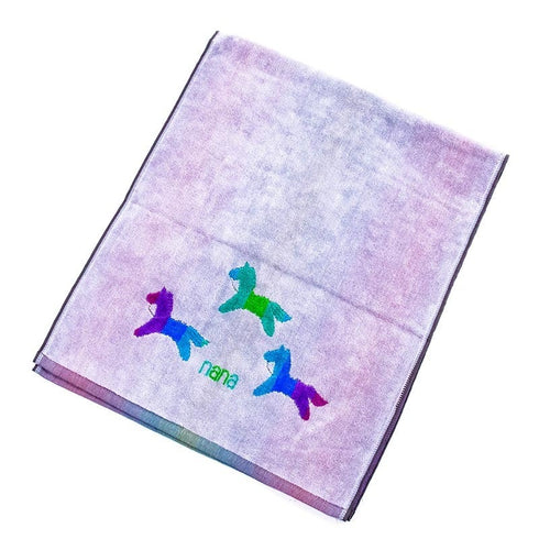 タオル 横浜ナナ 湘南ナナ NANA フェイスタオル ポニー柄 グレー多色 nn-ft29-A