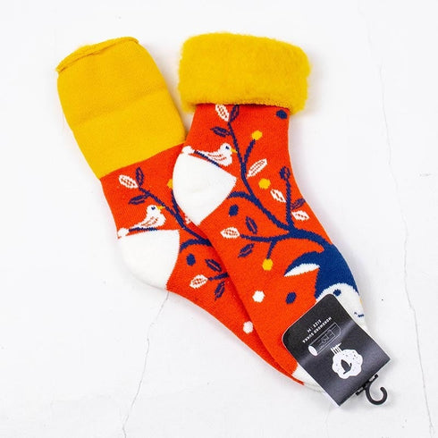 ソックス fromF モコモコソックス トナカイ オレンジ サイズM 36-38 (22.5ー25cm)TV081MOR
