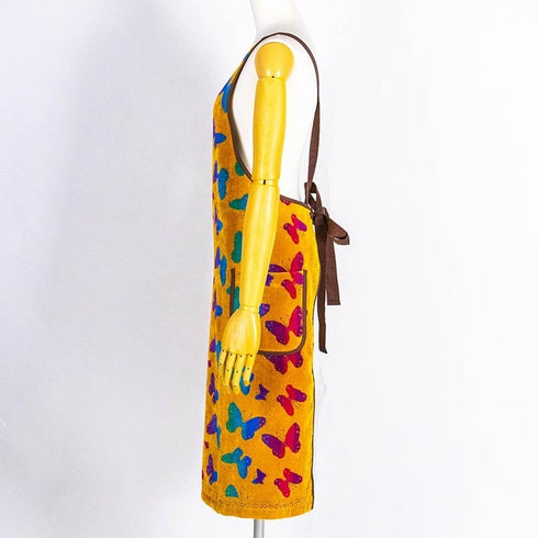 エプロン 横浜ナナ 湘南ナナ NANA DXエプロン パピヨン2柄 イエロー多色 nn-dxeps12-B