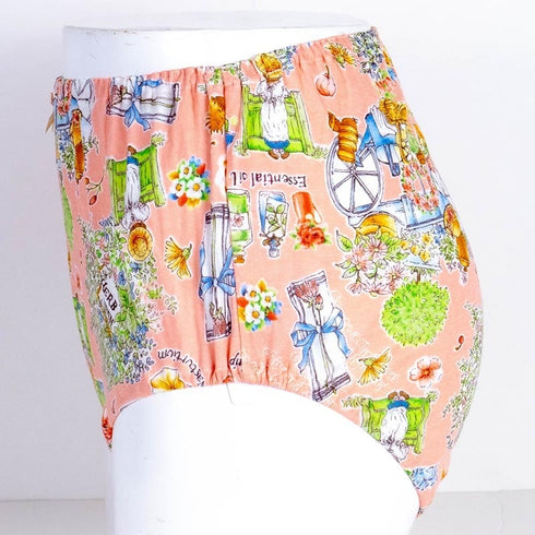 ショーツ TUNIC 80接結・ハーブガーデン オヤスミパンツ オレンジ サイズL 1128L-B