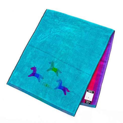 タオル 横浜ナナ 湘南ナナ NANA フェイスタオル ポニー柄 ターコイズブルー多色 nn-ft29-B