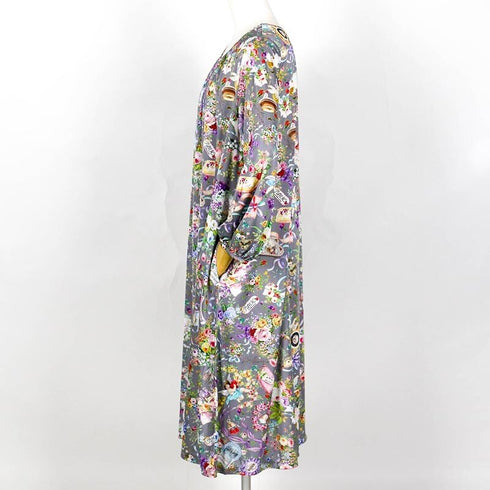 ネグリジェ TUNIC ビスコラピア・シャイニーデイ 長袖ネグリジェ グレー フリーサイズ 12781-C