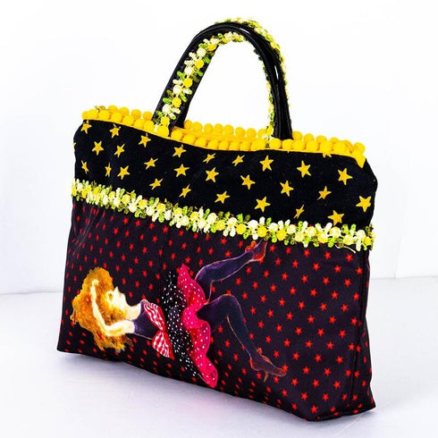 バッグ TUNIC 鴨居キャラ星のダンサーのバッグinBag クロ 19282-B