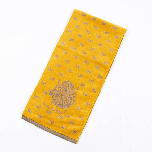 タオル 横浜ナナ 湘南ナナ NANA フェイスタオル ハーフ ブーケ イエローグレー nn-fth31-E