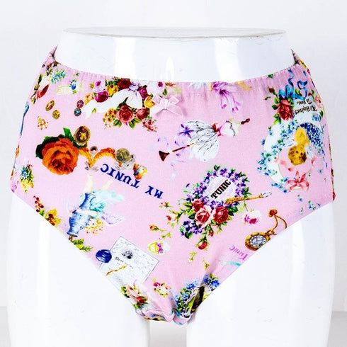 ショーツ 下着 TUNIC 50強撚フライス・ハピネスドリーム オヤスミパンツ ピンク サイズL 1145L-A