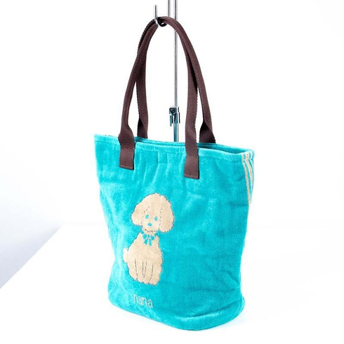 バッグ 横浜ナナ NANA ナナバッグ小 プードル ターコイズブルーベージュ nn-bs30