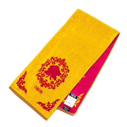 タオル 横浜ナナ 湘南ナナ NANA フェイスタオル ハーフ ローズ3柄 イエローアカ nn-fth12-J