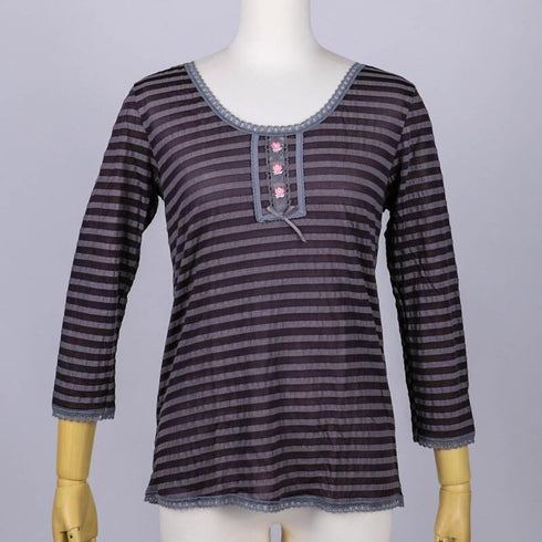 長袖シャツ TUNIC【定番】 サッカーボーダー 長袖シャツ グレー