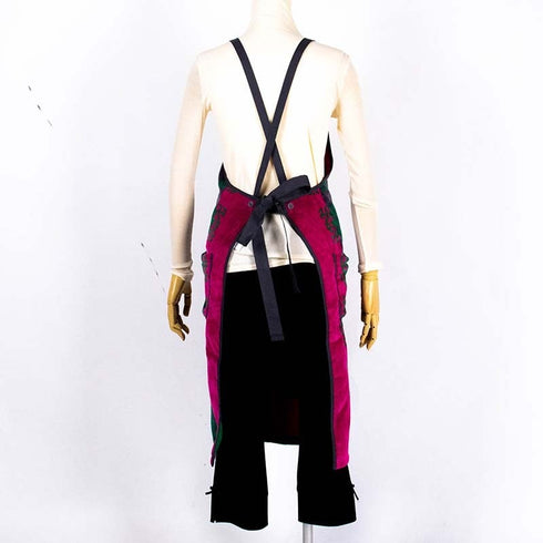 エプロン 横浜ナナ 湘南ナナ NANA DXエプロン B蝶 ピンクグリーン nn-dxeps26