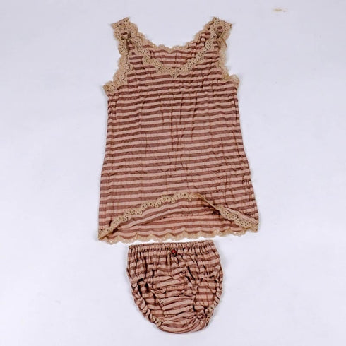 ランニング 下着 TUNIC【定番】サッカーボーダー ランニングシャツ モカ 9009-E