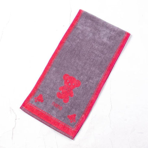 タオル 横浜ナナ 湘南ナナ NANA フェイスタオル ハーフ ベア柄 グレーピーチ nn-fth2-O