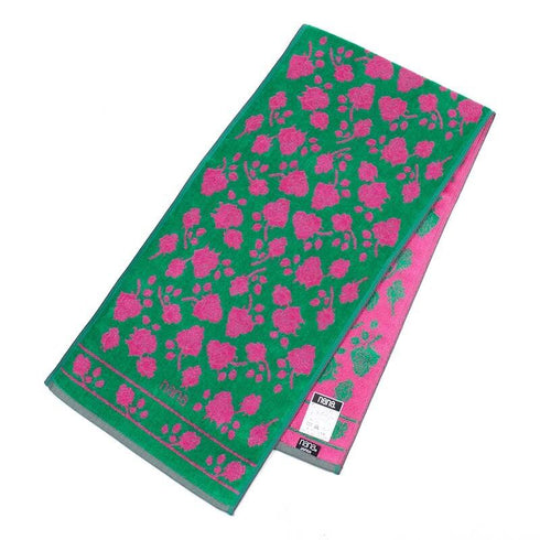 タオル 横浜ナナ NANA スポーツタオル ローズ2 グリーンピンク nn-spt105