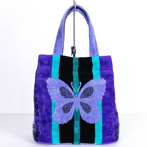 バッグ 横浜ナナ 湘南ナナ NANA タウンバッグ B蝶柄 パープル nn-twn1-E