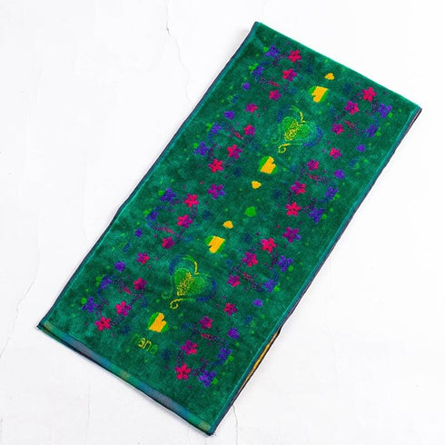 タオル 横浜ナナ NANA スポーツタオル ハートフラワー柄 グリーン多色 nn-spt242