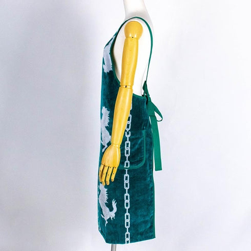 エプロン 横浜ナナ 湘南ナナ NANA DXエプロン ホース柄 グリーンシロ nn-dxeps21I