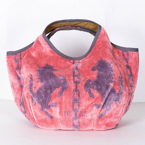 バッグ 横浜ナナ 湘南ナナ NANA Kバッグ ホース柄 ピンクグレー nn-k45-H