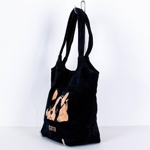 バッグ 横浜ナナ 湘南ナナ NANA ストリートバッグ フレンチブルドッグ クロベージュ nn-st8-A