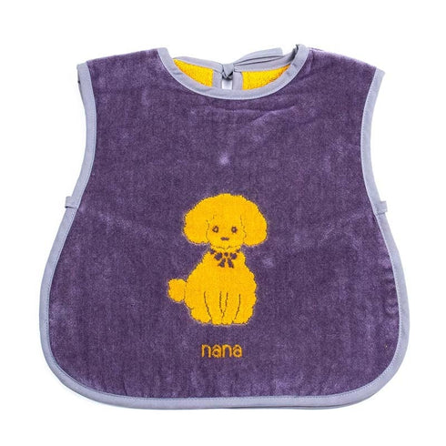 エプロン 横浜ナナ 湘南ナナ NANA 子供前掛け プードル   グレーイエロー nn-kep4-B