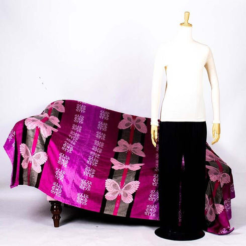 タオル 横浜ナナ NANA タオルケット B蝶 ピンク nn-ket1-D