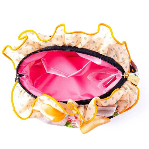 ポーチ TUNIC レーシーアンジェロのブールポーチ クロ 17343-A