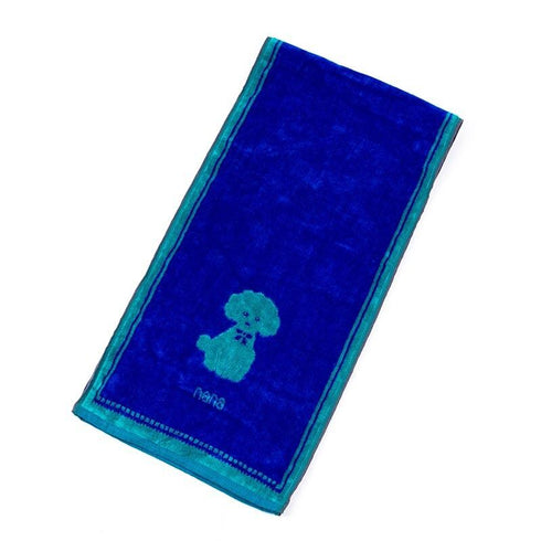 タオル 横浜ナナ NANA スポーツタオル プードル ブルーグリーン nn-spt218